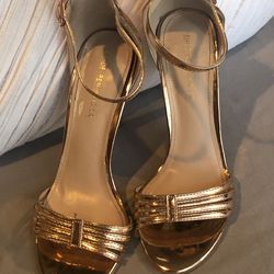 Cute rose gold high heels