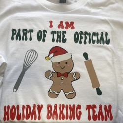 Official Baking Team Holiday Graphic Tee
