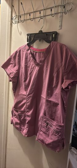 Blush pink Scrub Top XL