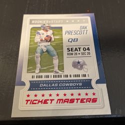 Dak Prescott Ticket Masters Insert No.10