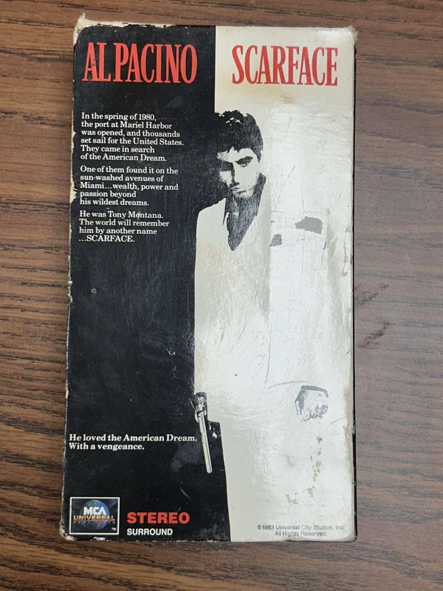 Scarface - VHS (1983) - Al Pacino - Vintage Crime Drama