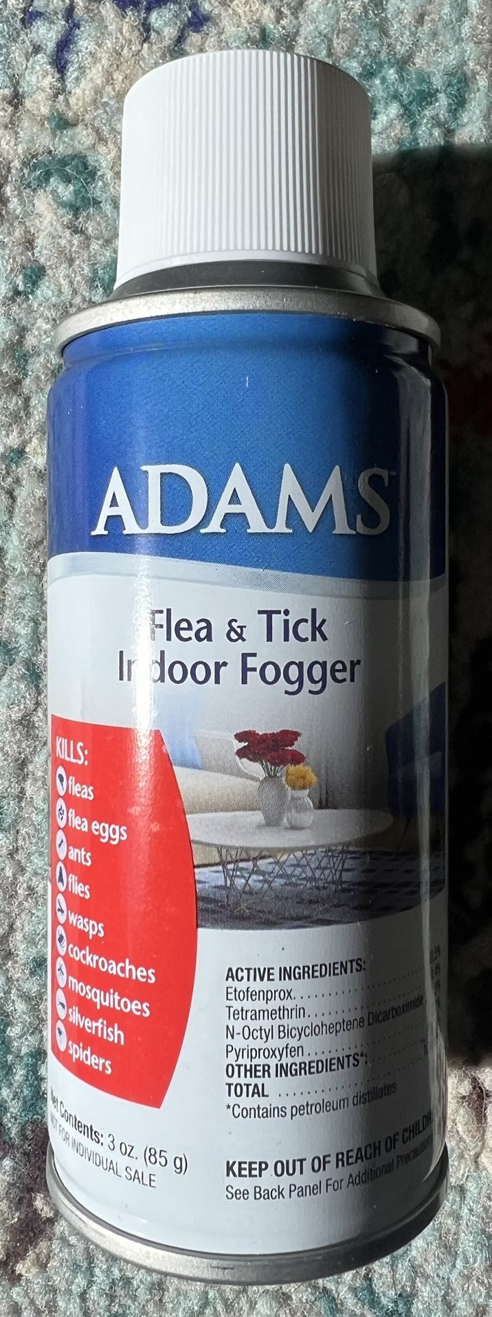 (1) 3-Oz Can Of Adams Flea And Tick Indoor Fogger