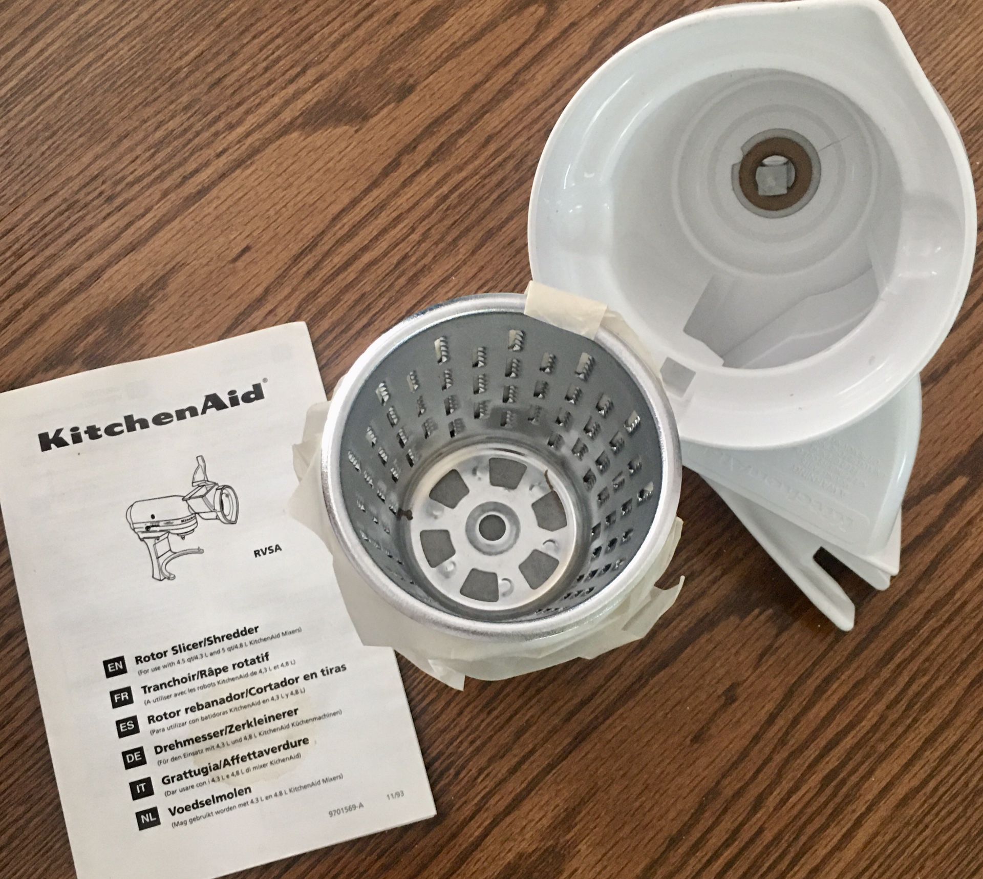 kitchenaid rotor slicer shredder attachment