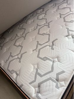 Bed, mattress, and base in very good condition.