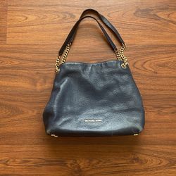 Michael Kors Purse - Navy Blue Leather 