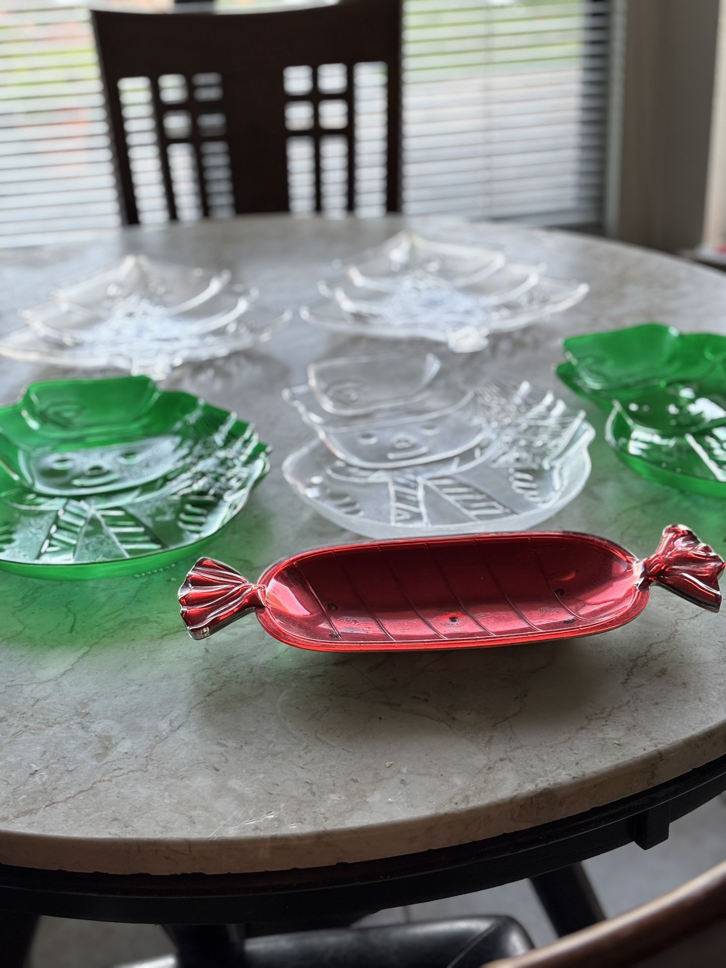 6 Pieces Christmas Plats Decorations