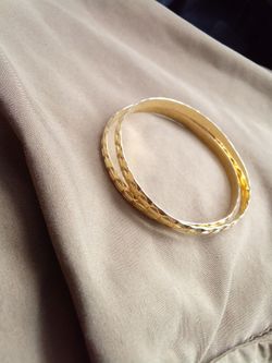 24k Gold Woman's Bangles