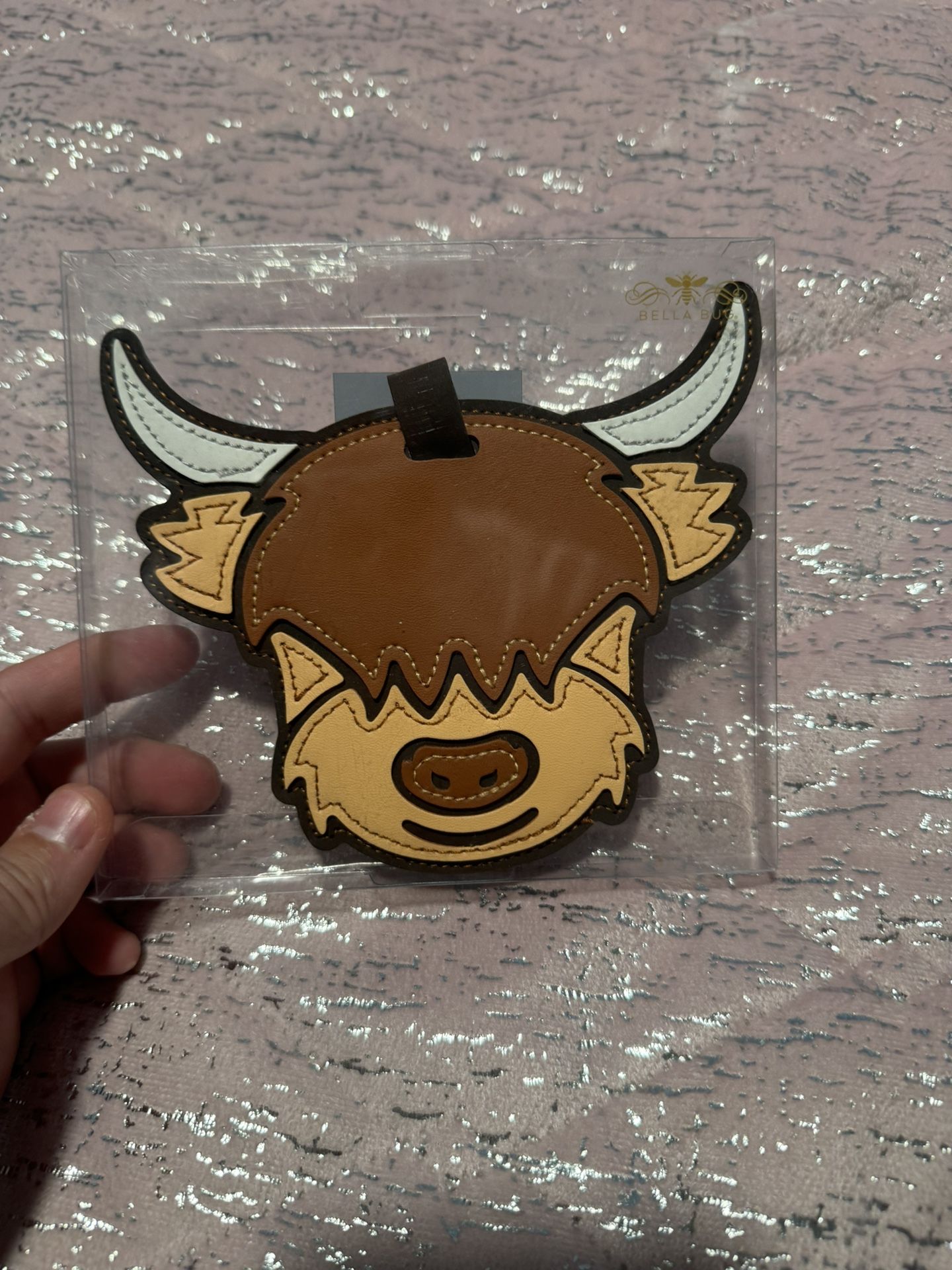 New Highland Cow Luggage Tag 