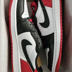 Jordan 1 Low Black Toe Size 8