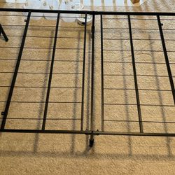 Twin Foldable Metal Platform Bed Frame