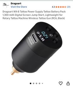 DragoArt WX-6 Tattoo Power Supply Battery