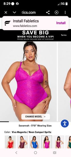 Yitty 4x nwt, smoothing lace tanga bodysuit
