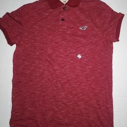Hollister Epic Flex Stretch Red Polo shirt