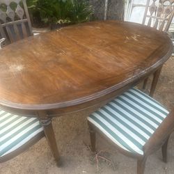 Wooden Table + Chairs