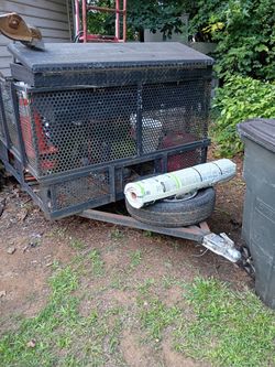 5X8 Utility Trailer with Toolbox