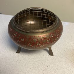 Brass floral Jardine