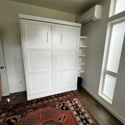 PENDING: Queen Murphy bed with shelves