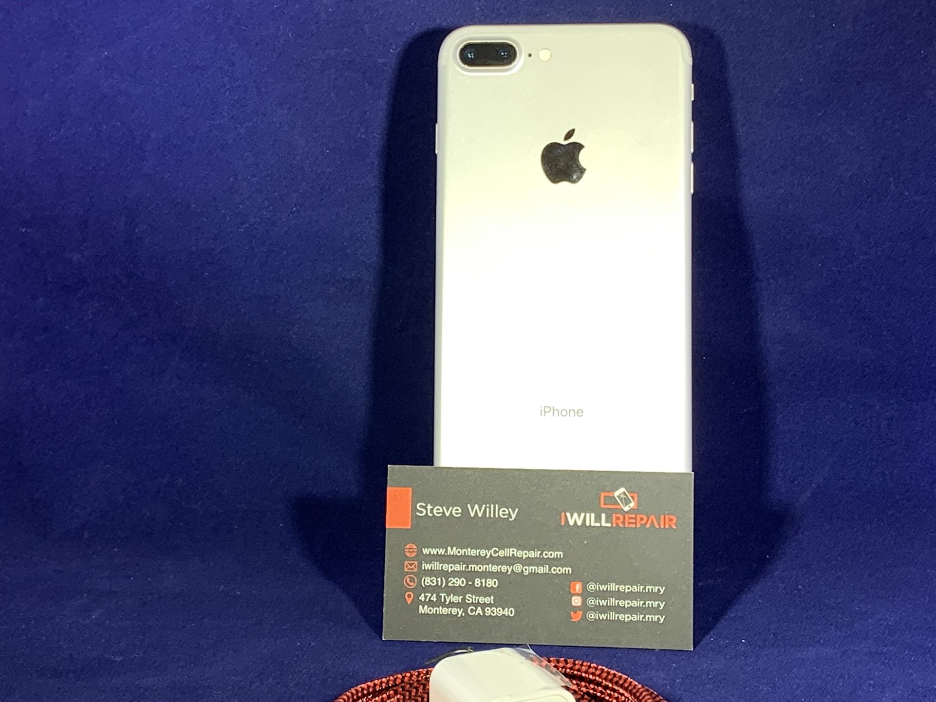 Apple iPhone 7+ Silver 256GB Unlocked $300