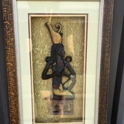 EGYPTIAN DEITY SHADOW BOX WALL DECOR PLAQUE WALL FRAME