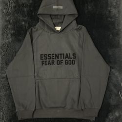 FOG Essential Black Hoodie - Pullover|Size S