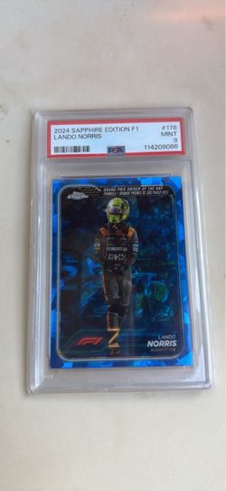 2024 Topps Chrome Sapphire F1 Lando Norris #178 PSA 9