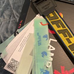 Off white belt clearance tag