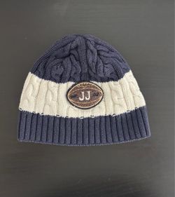 JJ Collegiate Style Cable Knit Beanie Hat