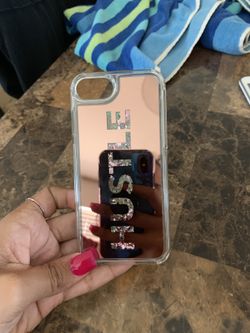 iPhone 7 glitter case-Hustle
