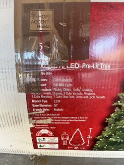 7.5ft Christmas tress with lights used condition