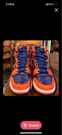 Nike Dunk High Orange Blue Sneakers