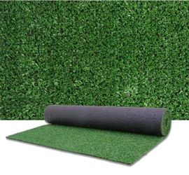 Artificial Grass Turf Lawn 3 Feet x 33 Feet, 0.4" Pile Height Indoor Outdoor Rugs Synthetic Grass Mat Fake Grass