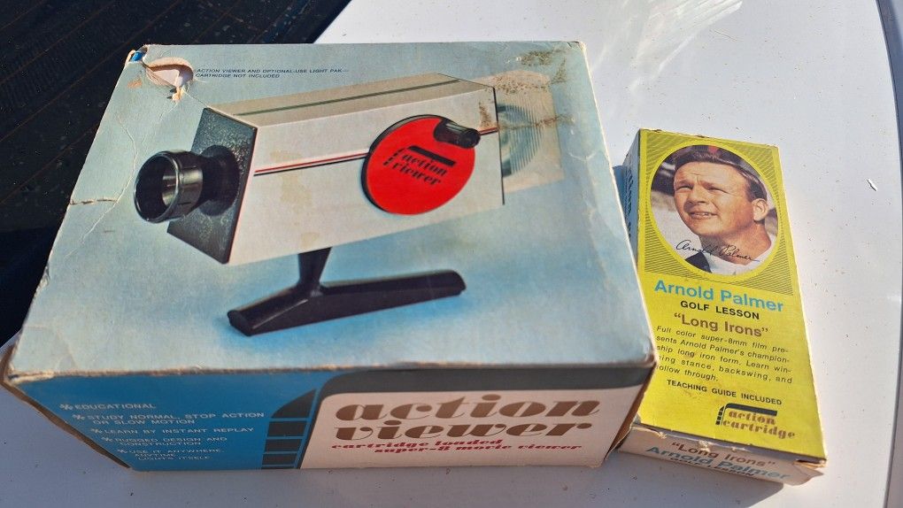 Vintage 1971 Arnold Palmer Action Viewer With Long Irons 8mm Cartridge
