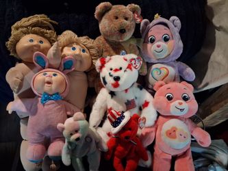 Beenie baby Big Bear and little bears,Cabbage patch kids 2 big size 1 little size CareBears combo sale