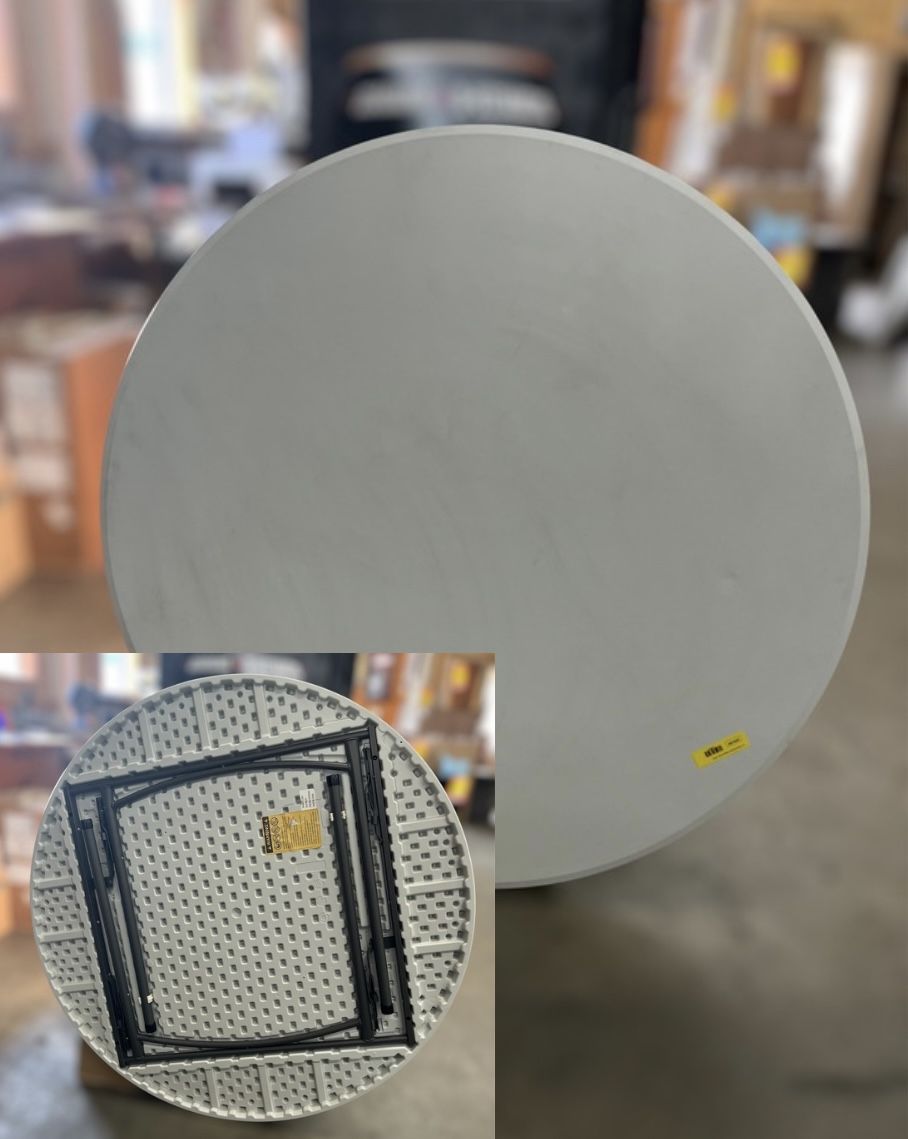 Hard Plastic Round Folding Table