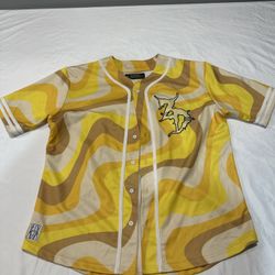 Rare Authentic Zeds Dead Jersey – Size Large – Psychedelic Swirl Design