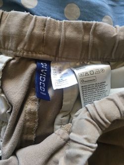 H and m twill Jogger pants tan new