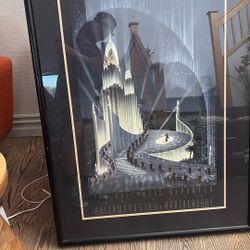 Art Deco Framed Print 1987 Hollywood Reporter