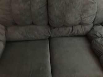 Sofa and 2 recliner total 5 seats olive green