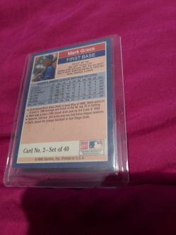 Mark grace card