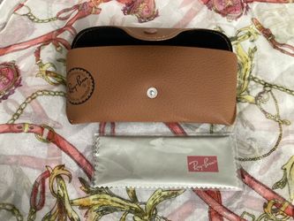 Ray Bans Glasses Leather Case And Wipe