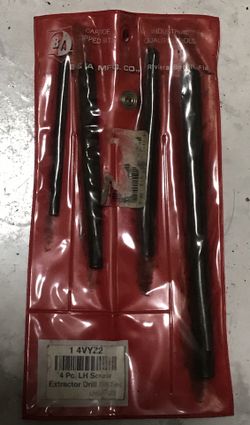 New Carbide Tip Left Hand Screw Extractor Set