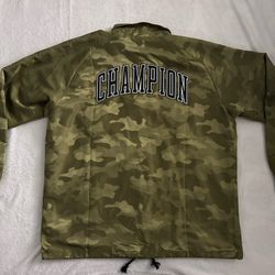 Champion Camo Windbreaker Jacket - Medium -NEW