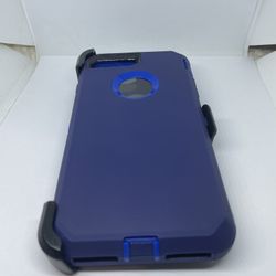For iPhone 6 / 6 Plus iPhone 7 / 7 Plus iPhone 8 / 8 Plus Blue Belt Clíp Case Holster 