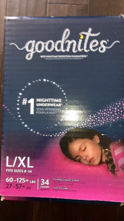 Goodnight Girls Underwear Size L/XL