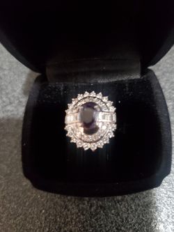 Alexandrite and Diamond Ring 6