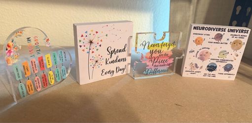 Classroom Motivational Decor Set - Brand New, Set of 4