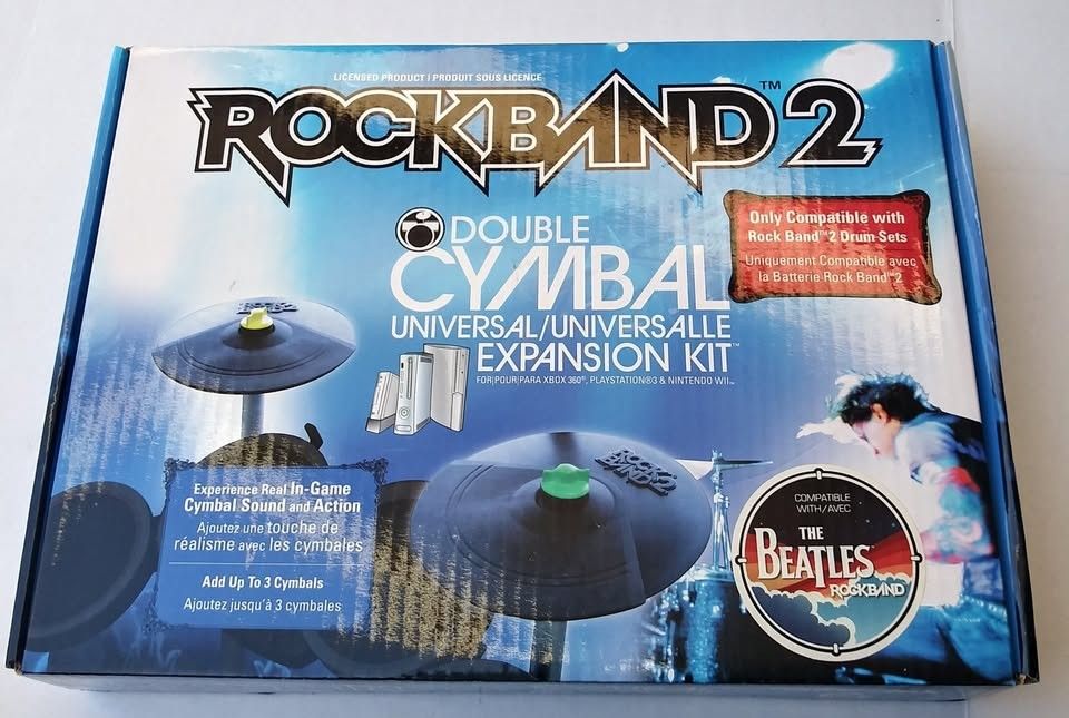 New RockBand 2 Double Cymbal Universal Expansion Kit