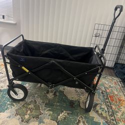  Collapsible Folding  Wagon, Black