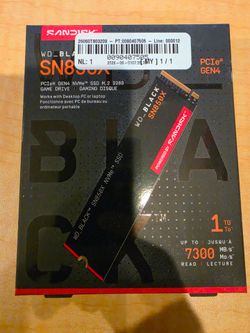 WD Black SN850X 1 TB ssd nvme new
