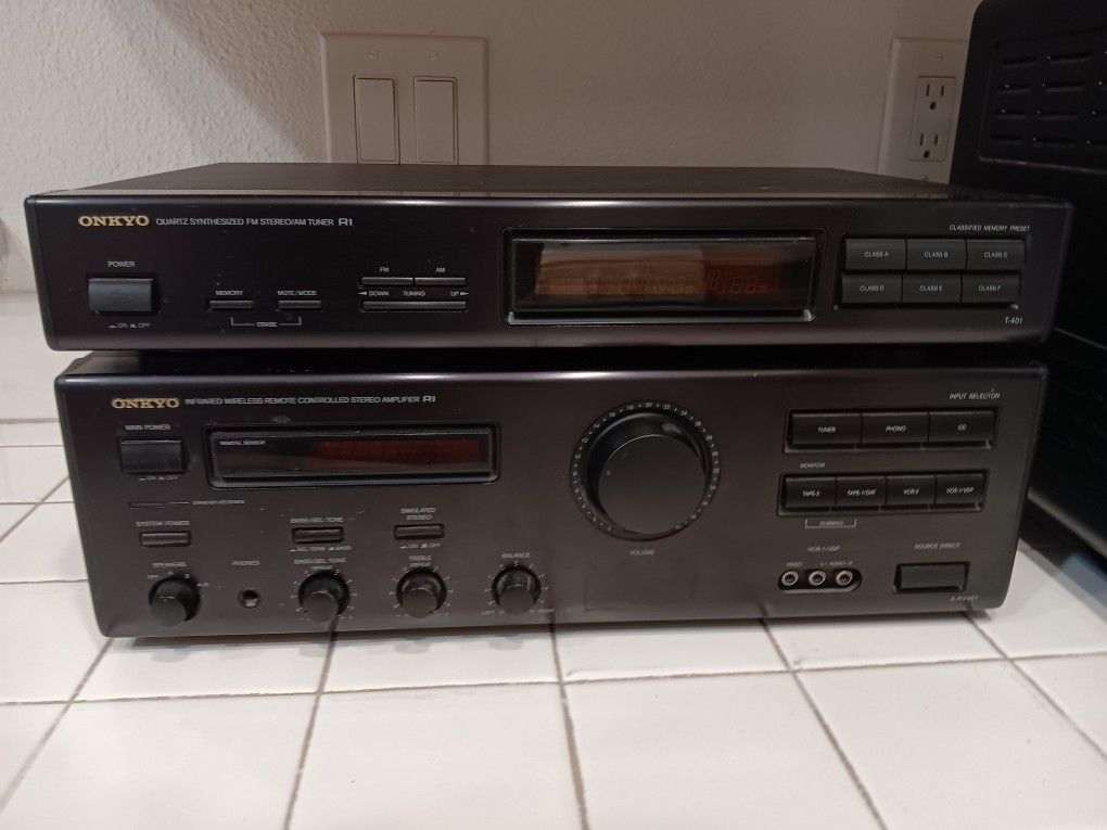 Onkyo Stereo Power Amp and Tuner